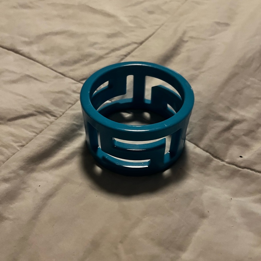 Cache Blue Geometric Bangle Bracelet